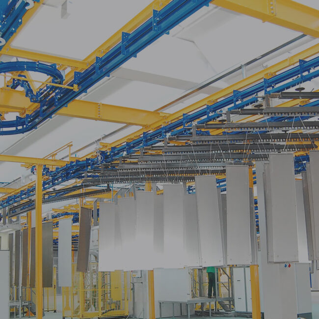 Powder Coating Conveyor Rack Powder Coating Conveyor Systems Power & FreeType for Sale from the ...